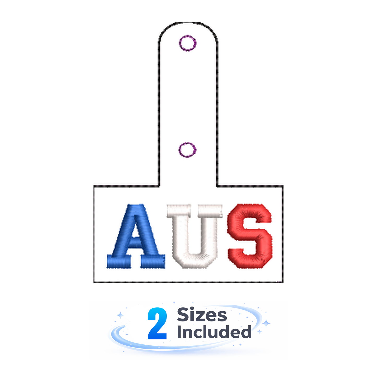 Australia Keyfob - Embroidery Design