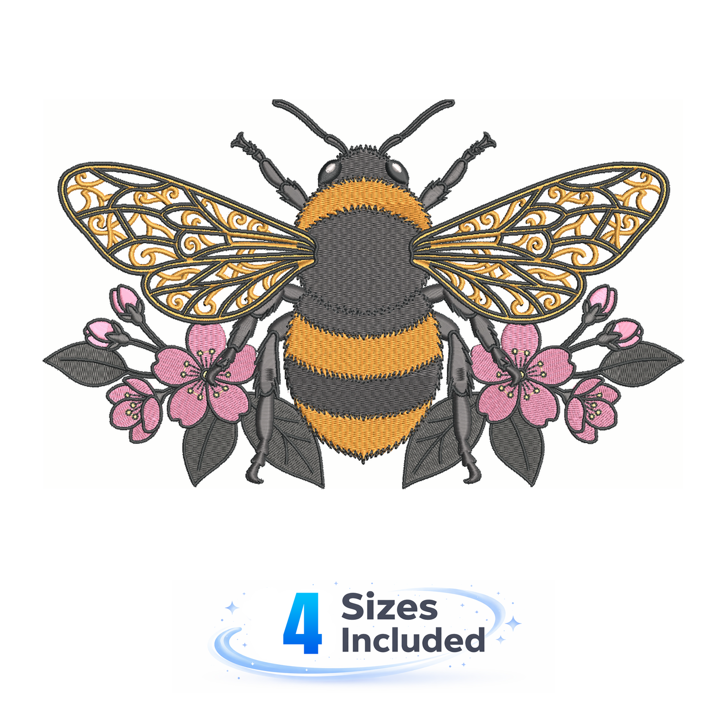 Bee - Embroidery Design