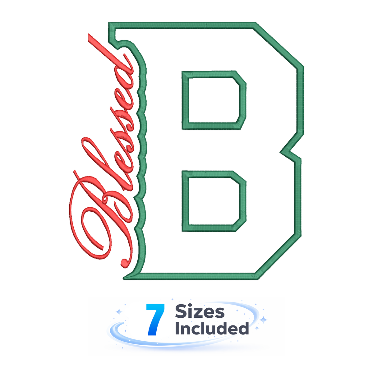 Blessed Cutout B - Embroidery Design