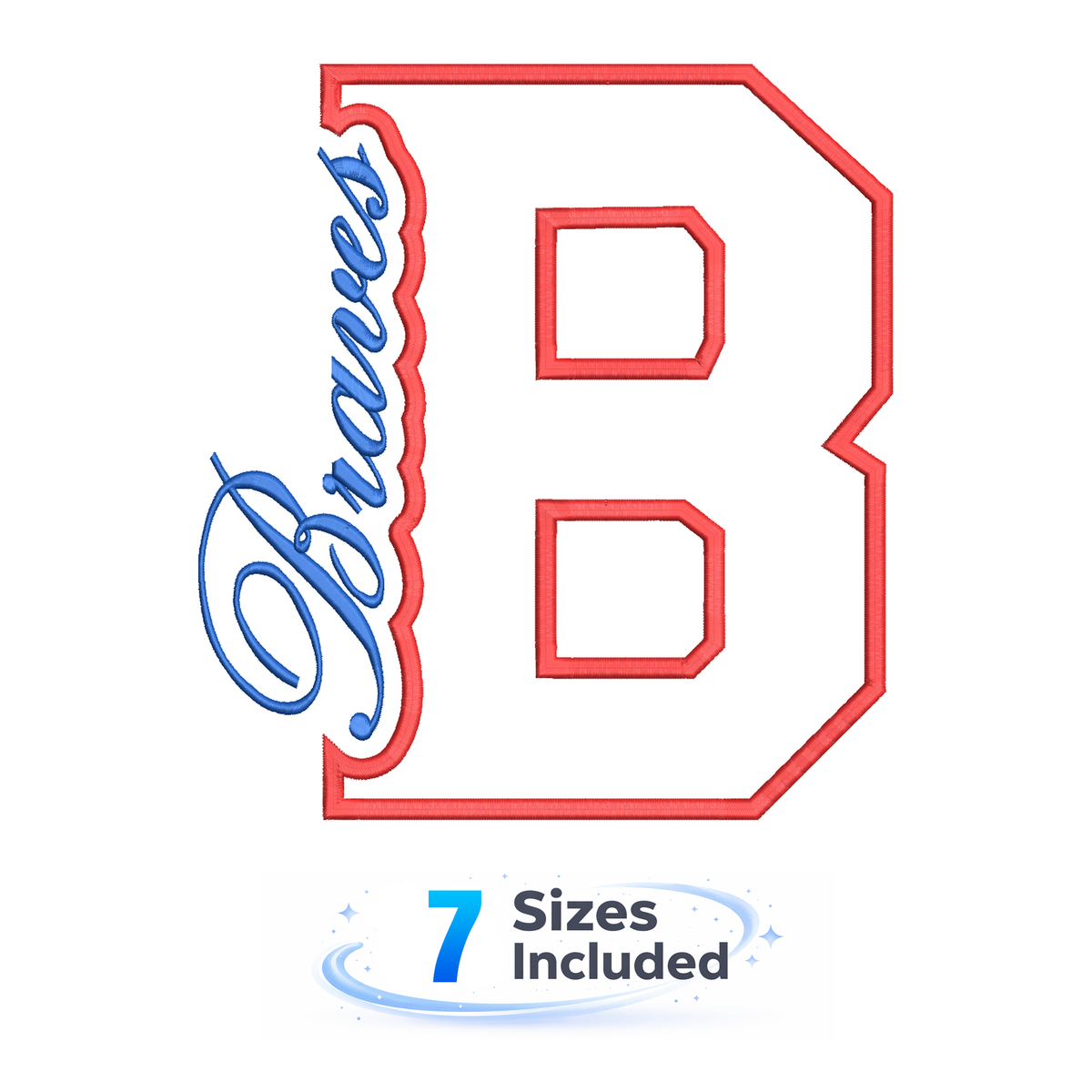 Braves Cutout B - Embroidery Design