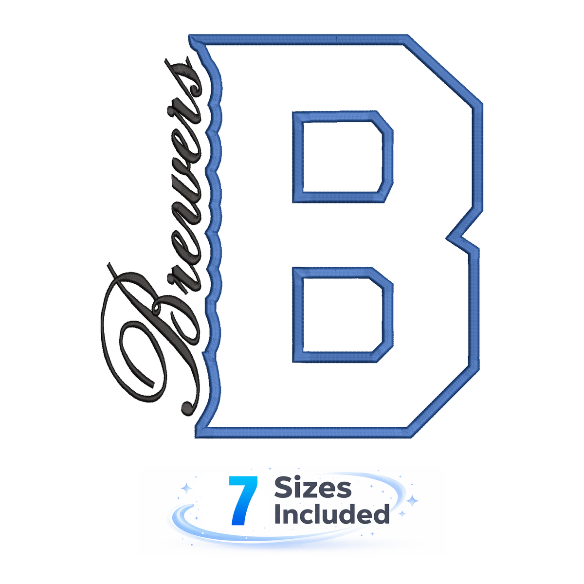 Brewers Cutout B - Embroidery Design