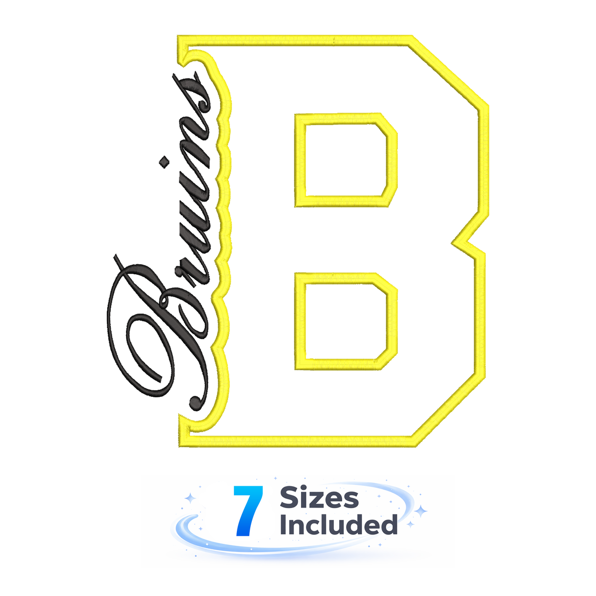 Bruins Cutout B - Embroidery Design