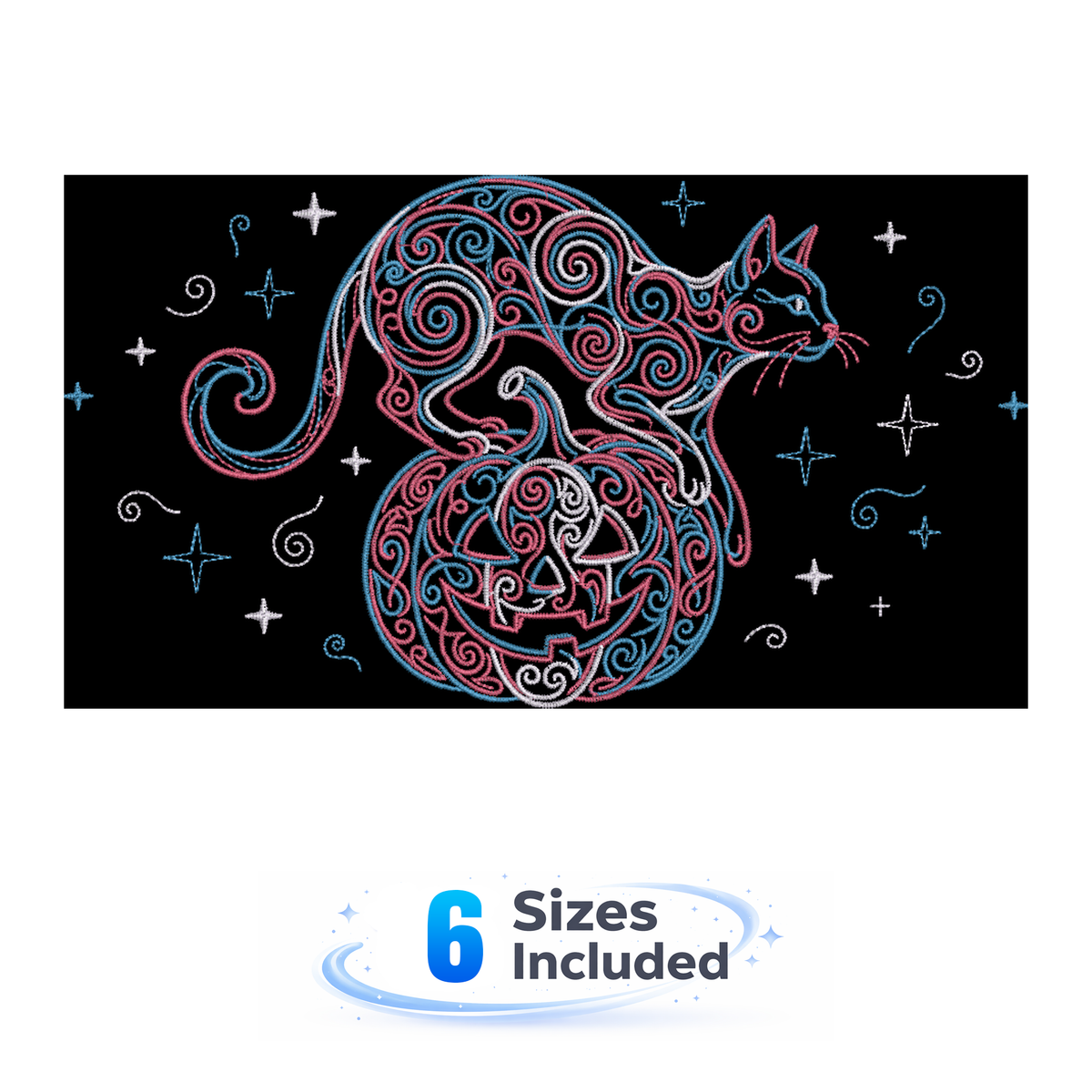 Celestial Cat - Embroidery Design