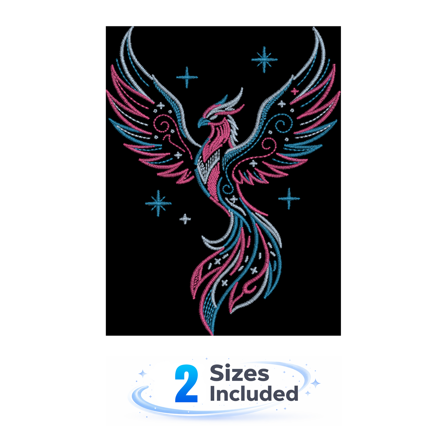 Celestial Phoenix - Embroidery Design