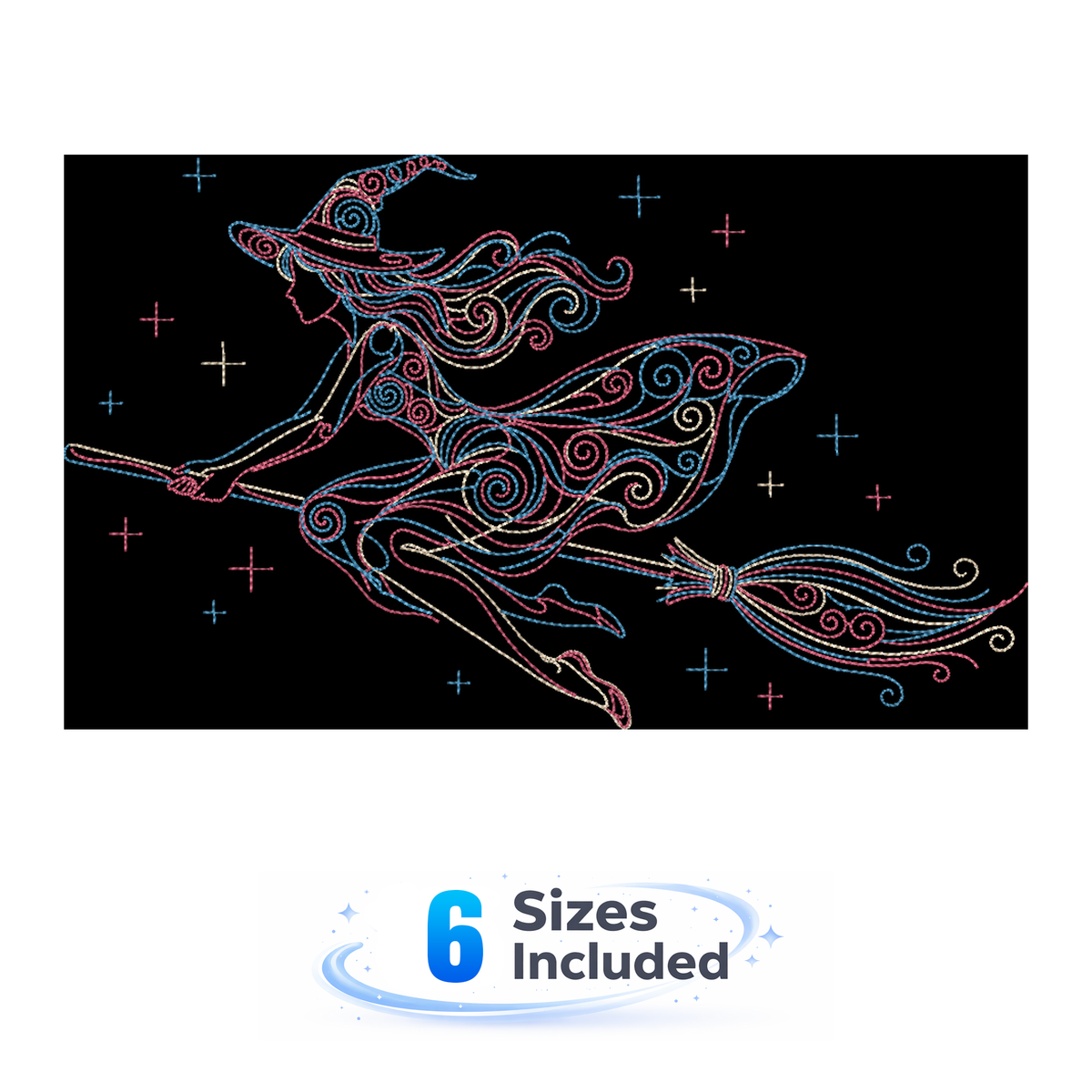 Celestial Witch - Embroidery Design