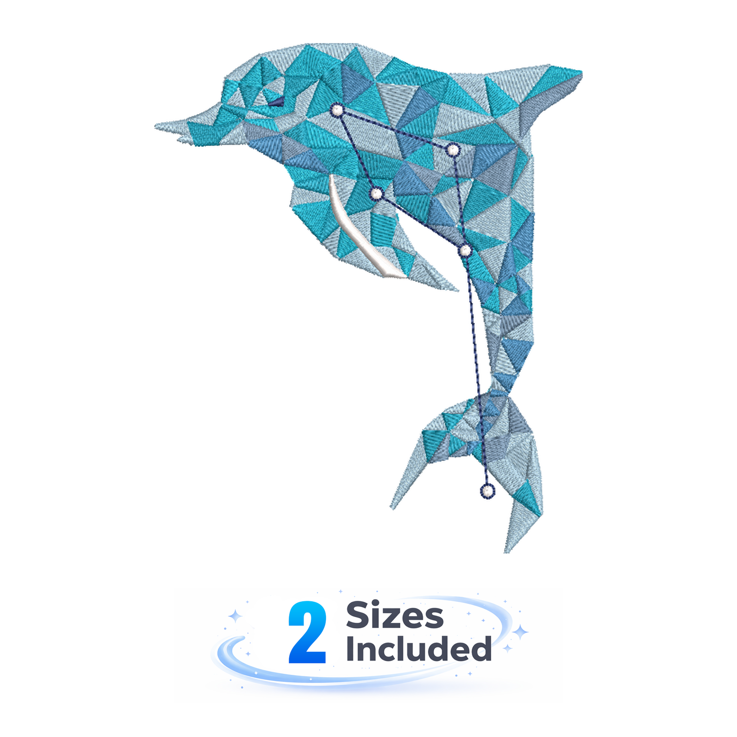 Dolphin Constellation - Embroidery Design