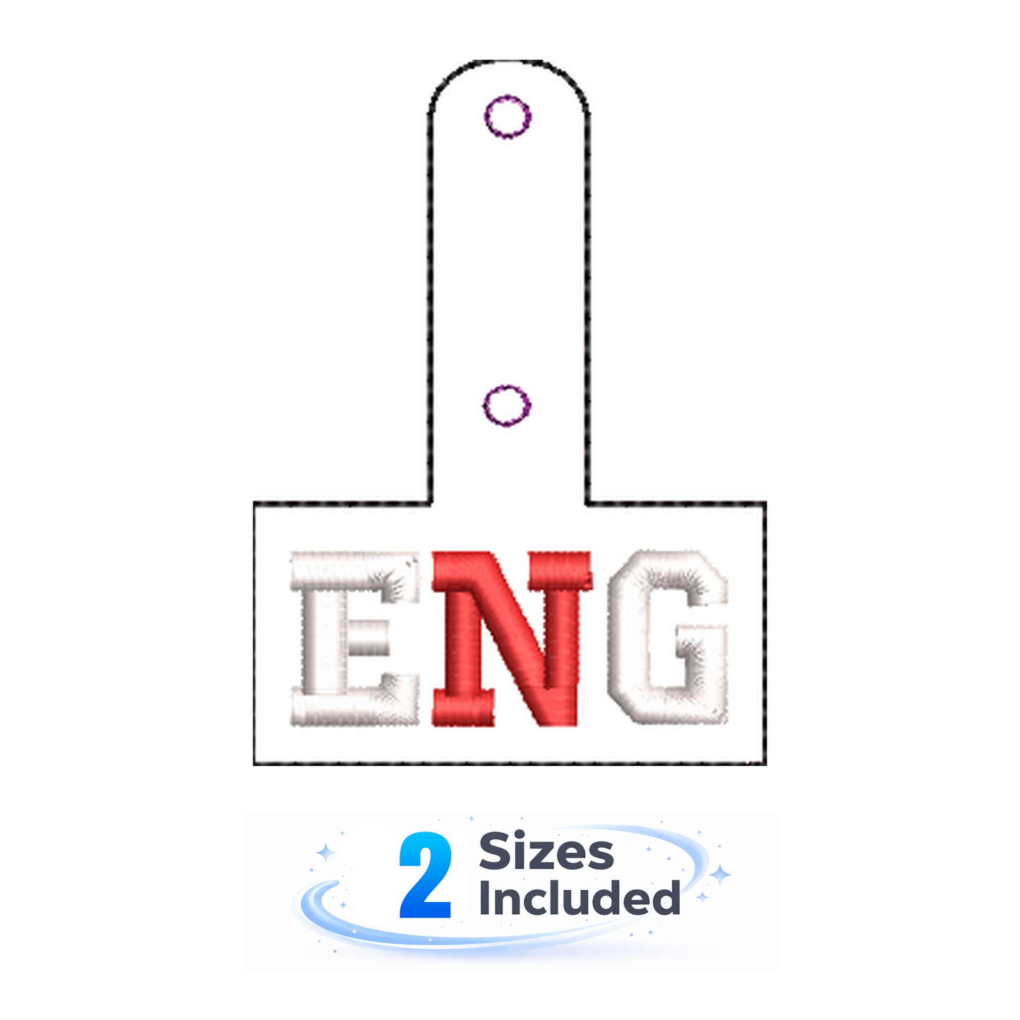England Keyfob - Embroidery Design