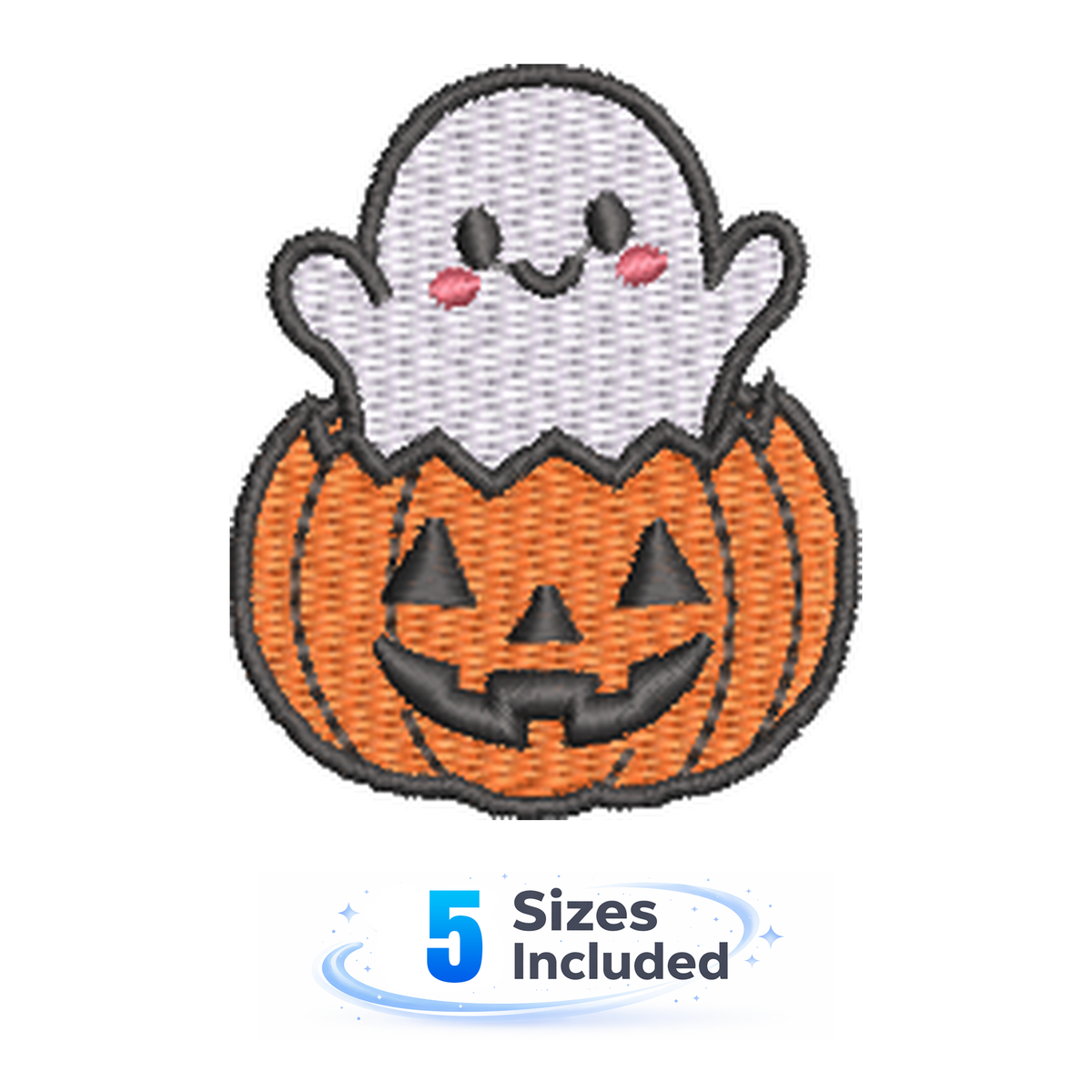 Ghost Party - Pumpkin Pop Up - Embroidery Design
