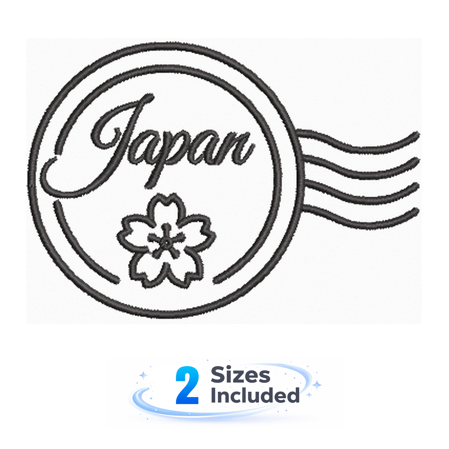 Japan Stamp - Embroidery Design