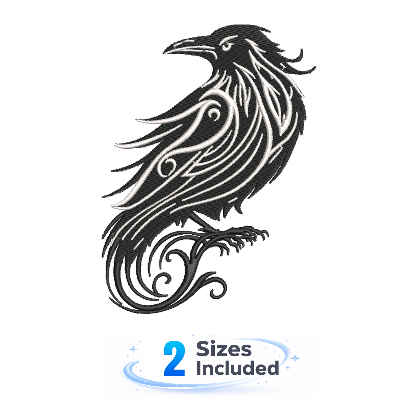 Raven - Embroidery Design