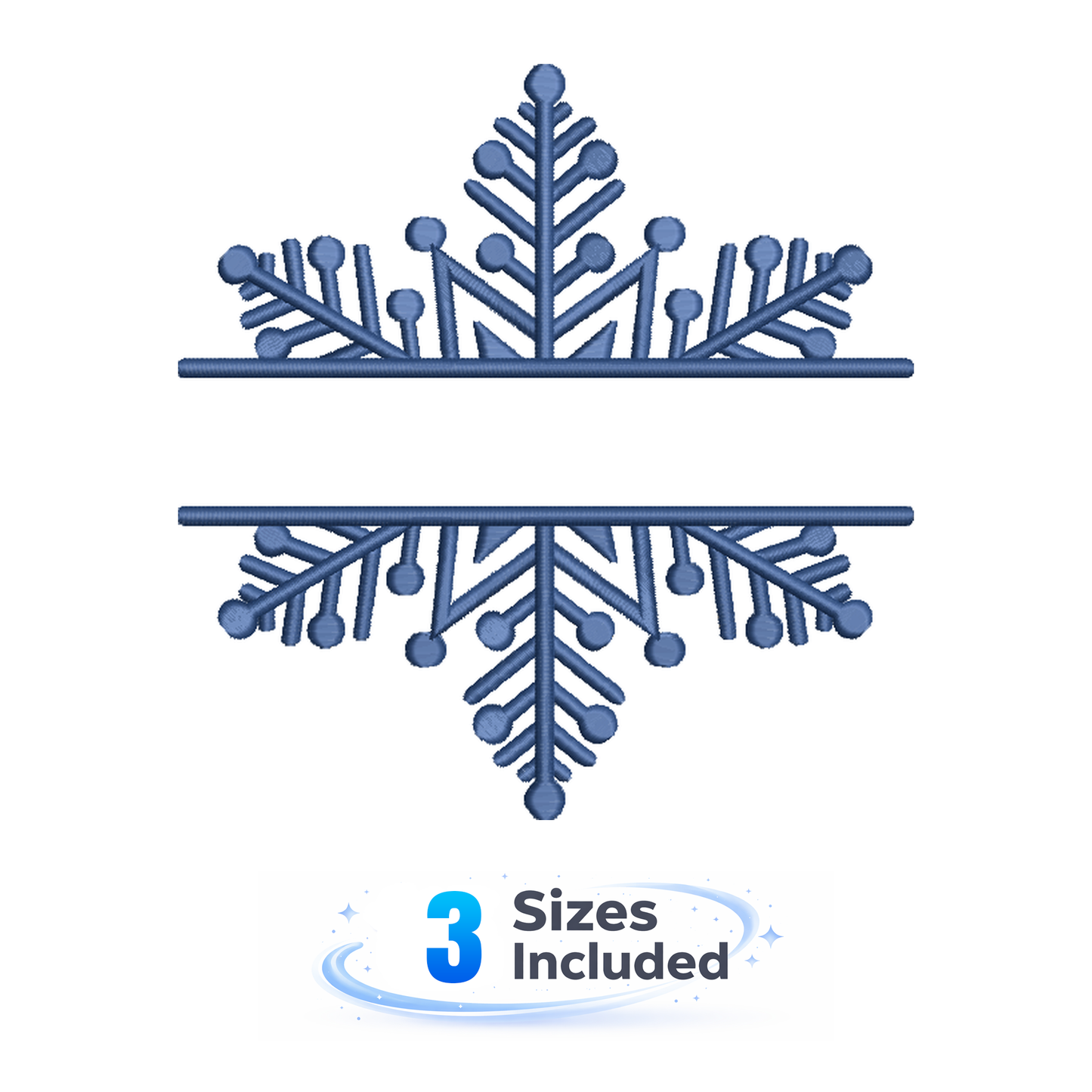 Snowflake Monogram 5 - Embroidery Design
