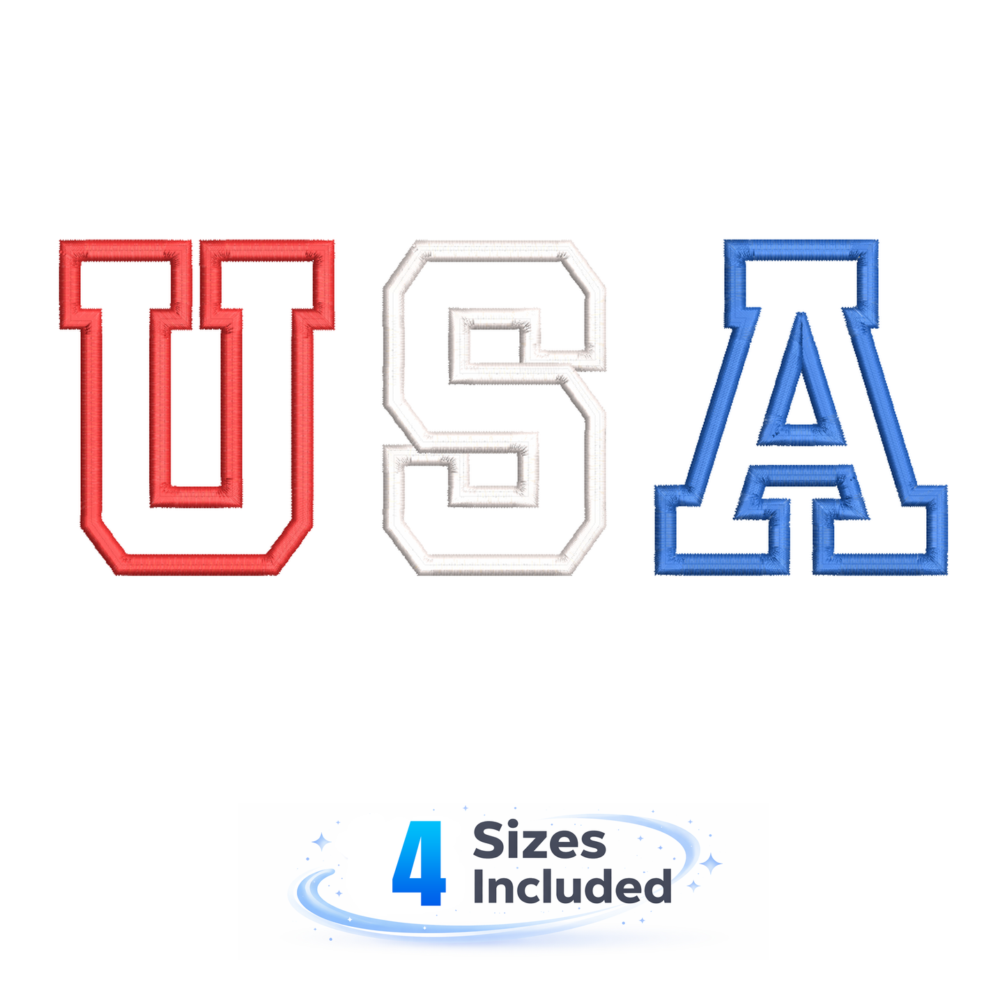 USA Applique - Embroidery Design