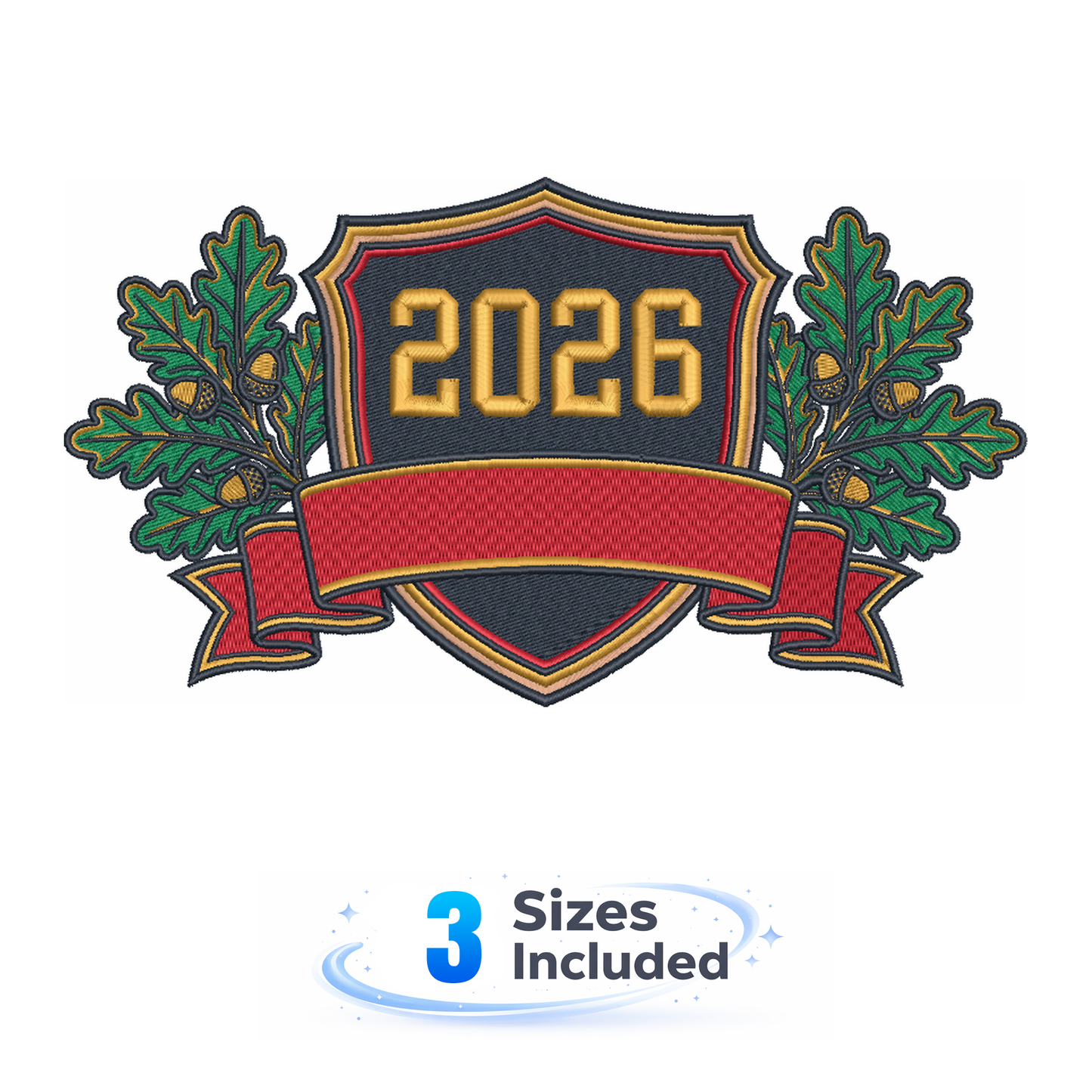 2026 Crest - Embroidery Design