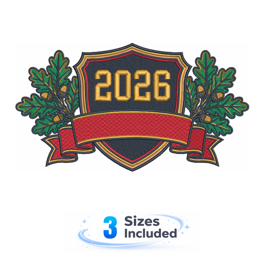 2026 Crest - Embroidery Design