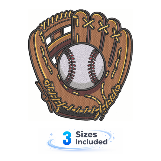 Baseball Glove - Embroidery Design