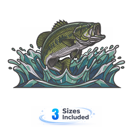 Bass - Embroidery Design