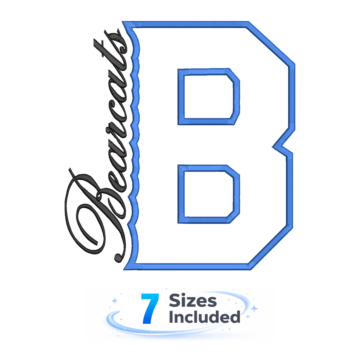 Bearcats Cutout B - Embroidery Design