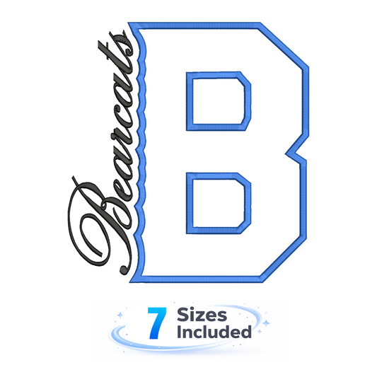 Bearcats Cutout B - Embroidery Design