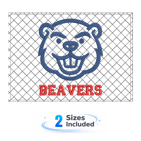 Beavers Mugrug - Embroidery Design