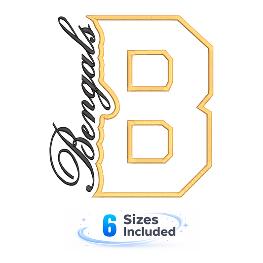 Bengals Cutout B - Embroidery Design