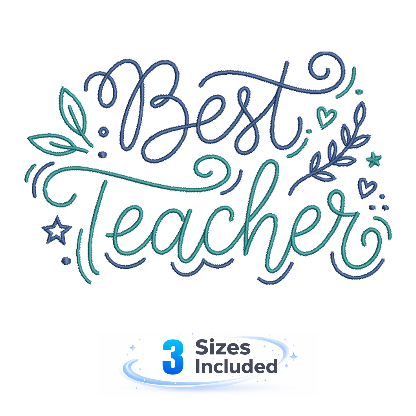 Best Teacher - Embroidery Design