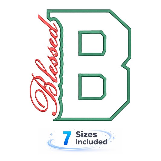Blessed Cutout B - Embroidery Design