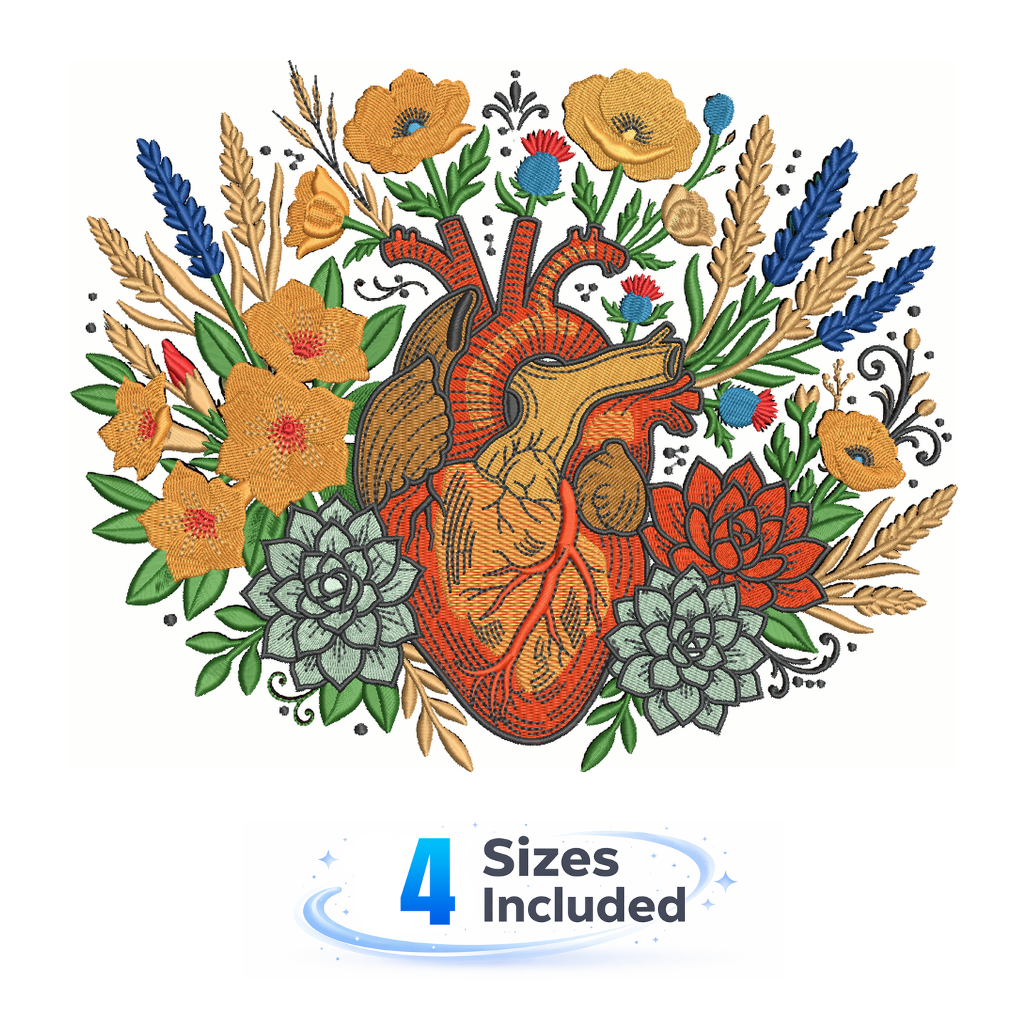 Boho Heart - Embroidery Design