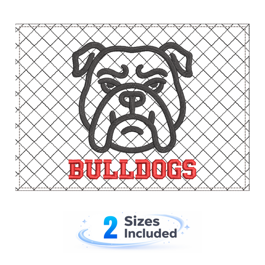 Bulldogs Mugrug - Embroidery Design