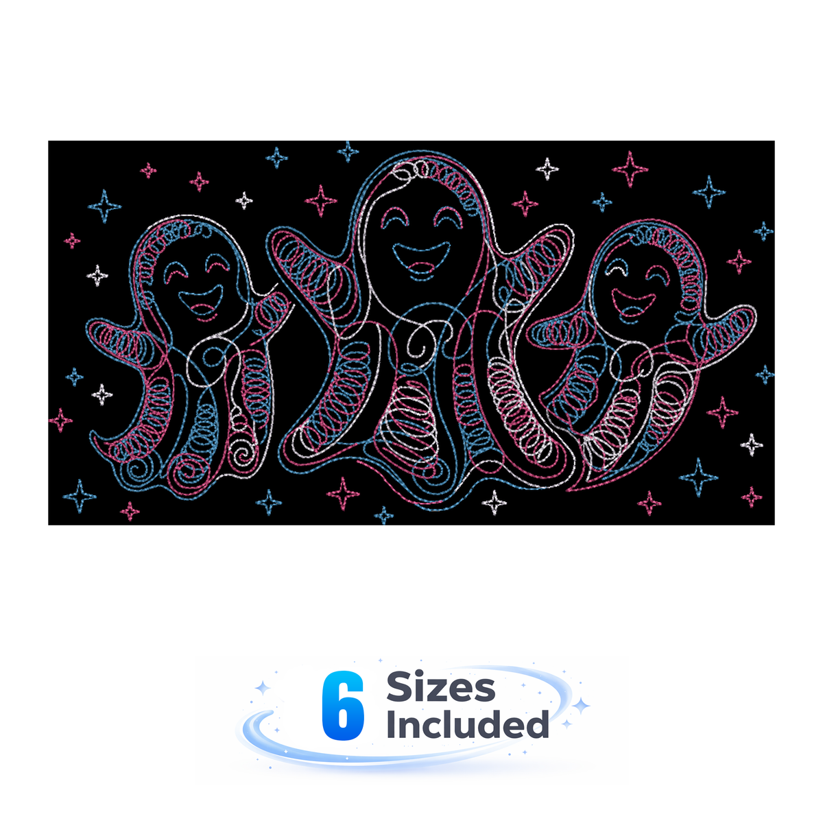 Celestial Ghosts - Embroidery Design
