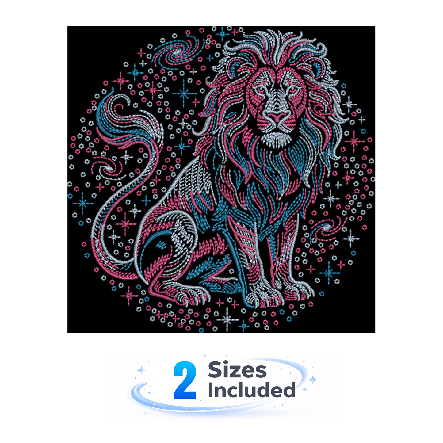 Celestial Lion - Embroidery Design