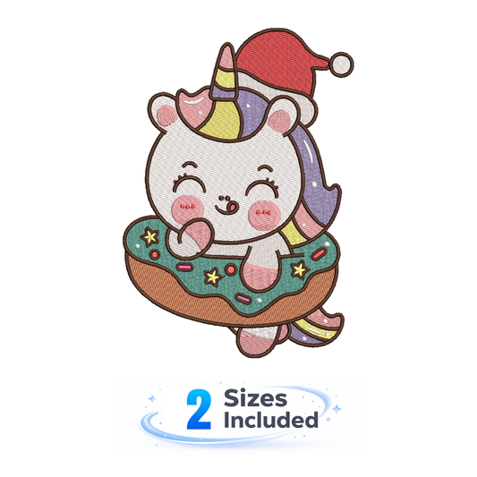 Christmas Unicorn - Embroidery Design