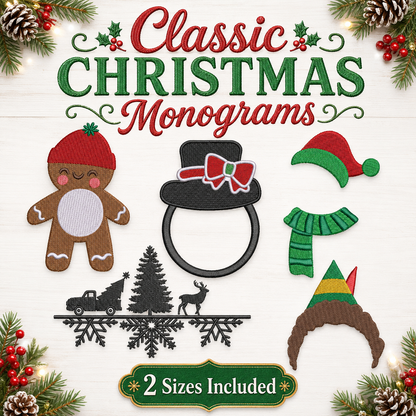 Classic Christmas Monogram Bundle