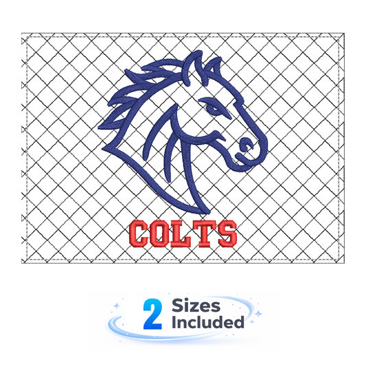 Colts Mugrug - Embroidery Design