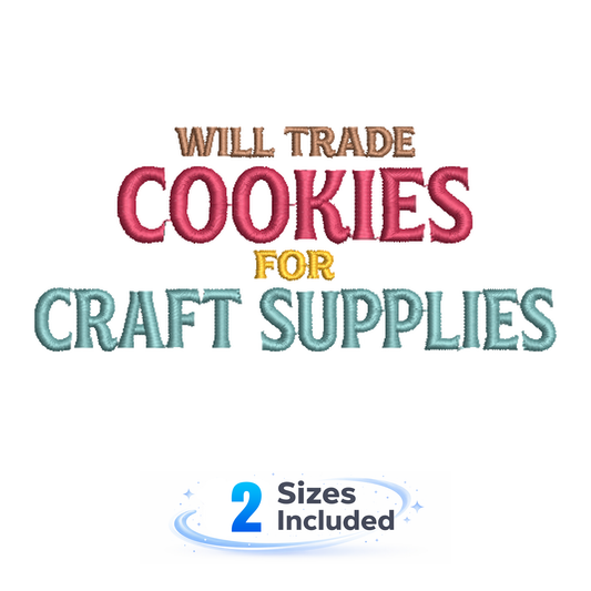 Cookies for Craft Supplies - Embroidery Design