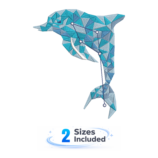 Dolphin Constellation - Embroidery Design