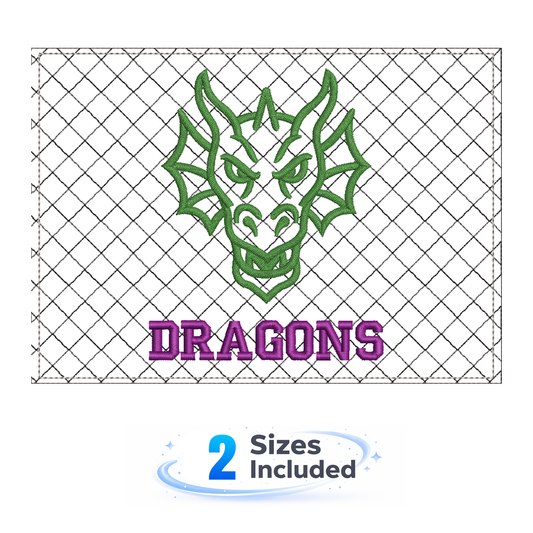 Dragons Mugrug - Embroidery Design