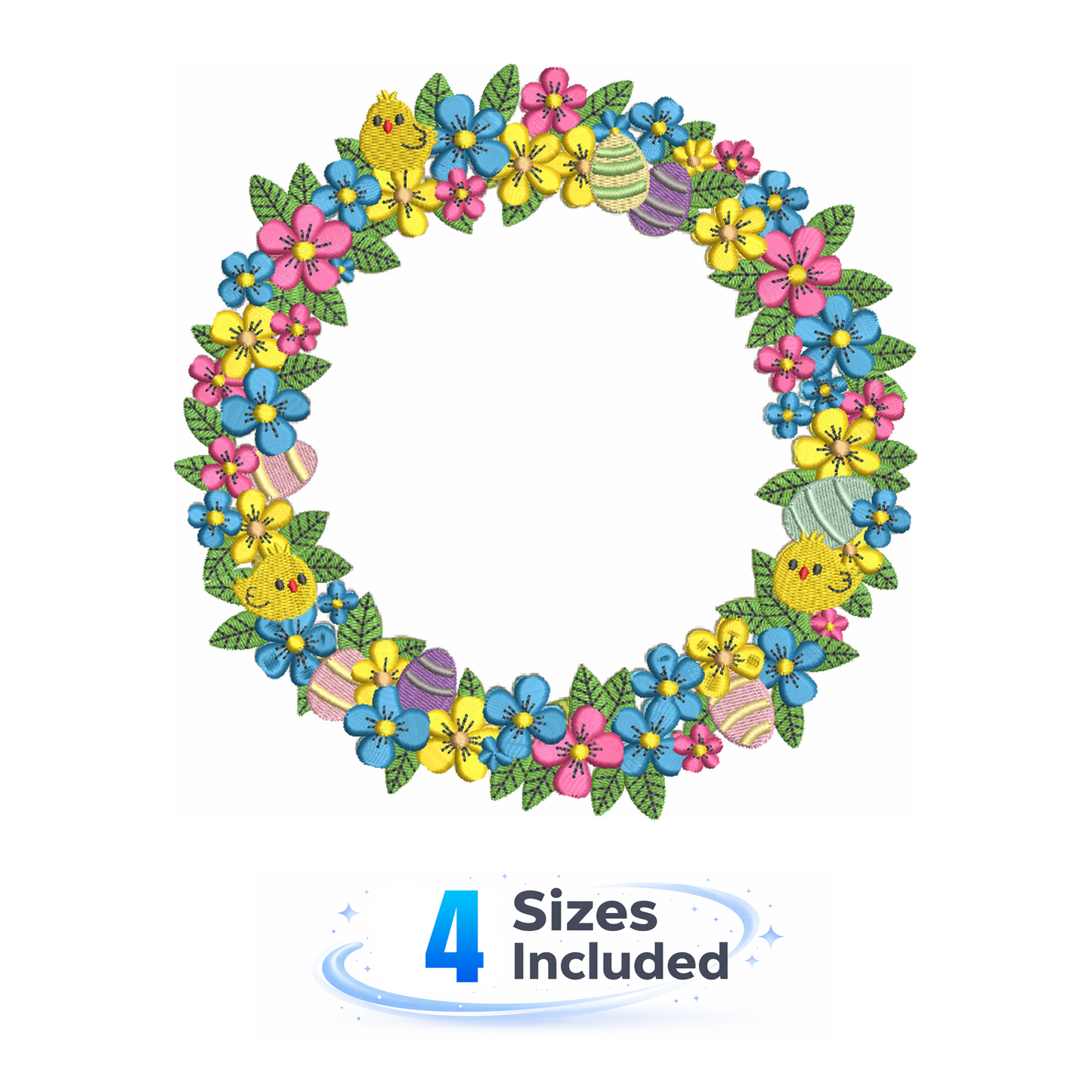 Easter Wreath - Embroidery Design