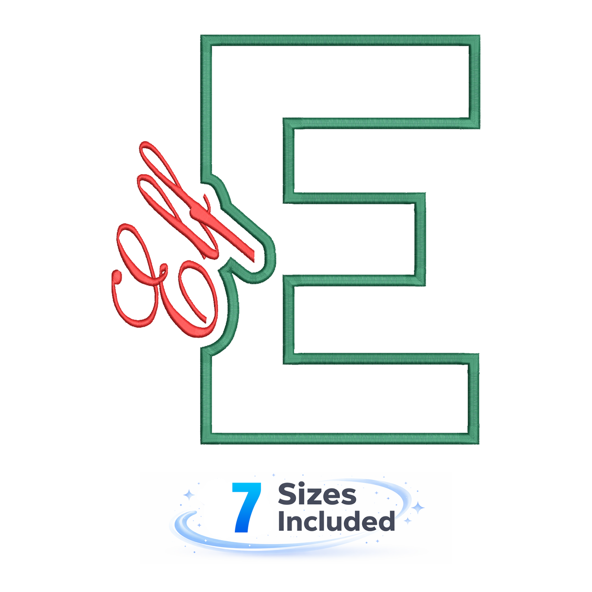Elf Cutout E - Embroidery Design