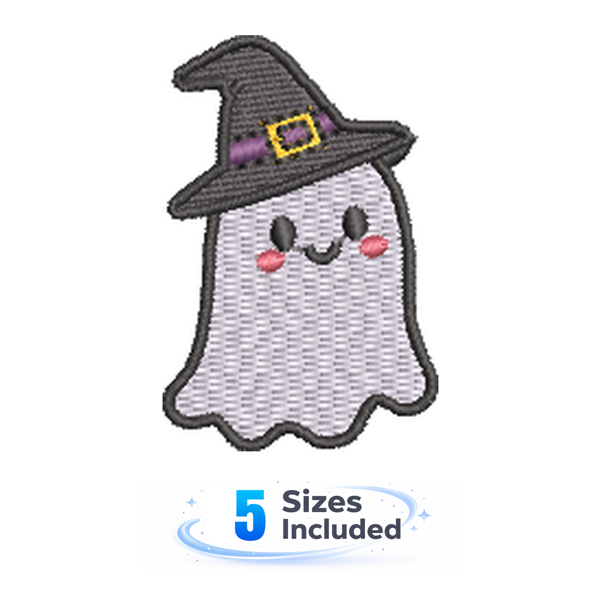 Ghost Party - Witch - Embroidery Design