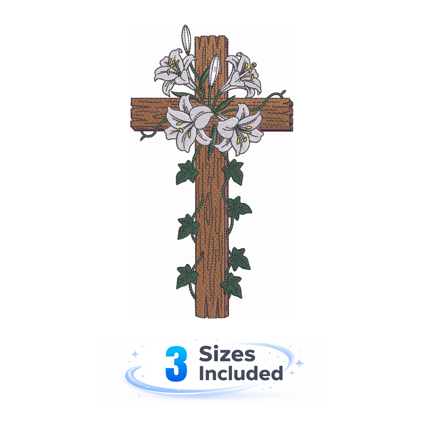 Grace and Glory Cross - Embroidery Design
