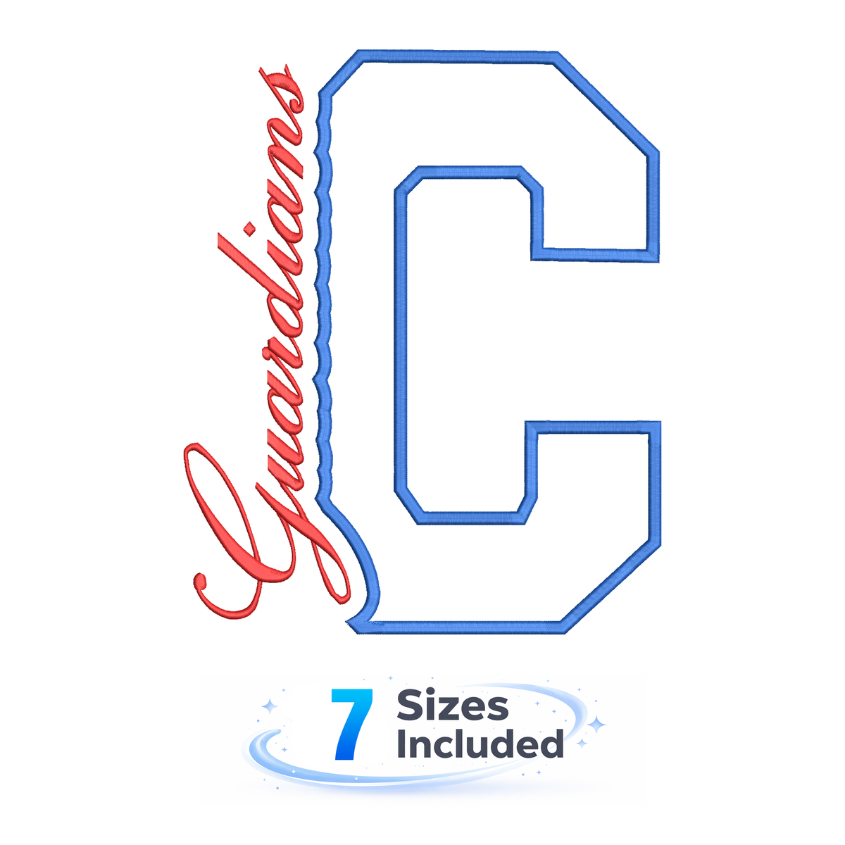 Guardians Cutout C - Embroidery Design