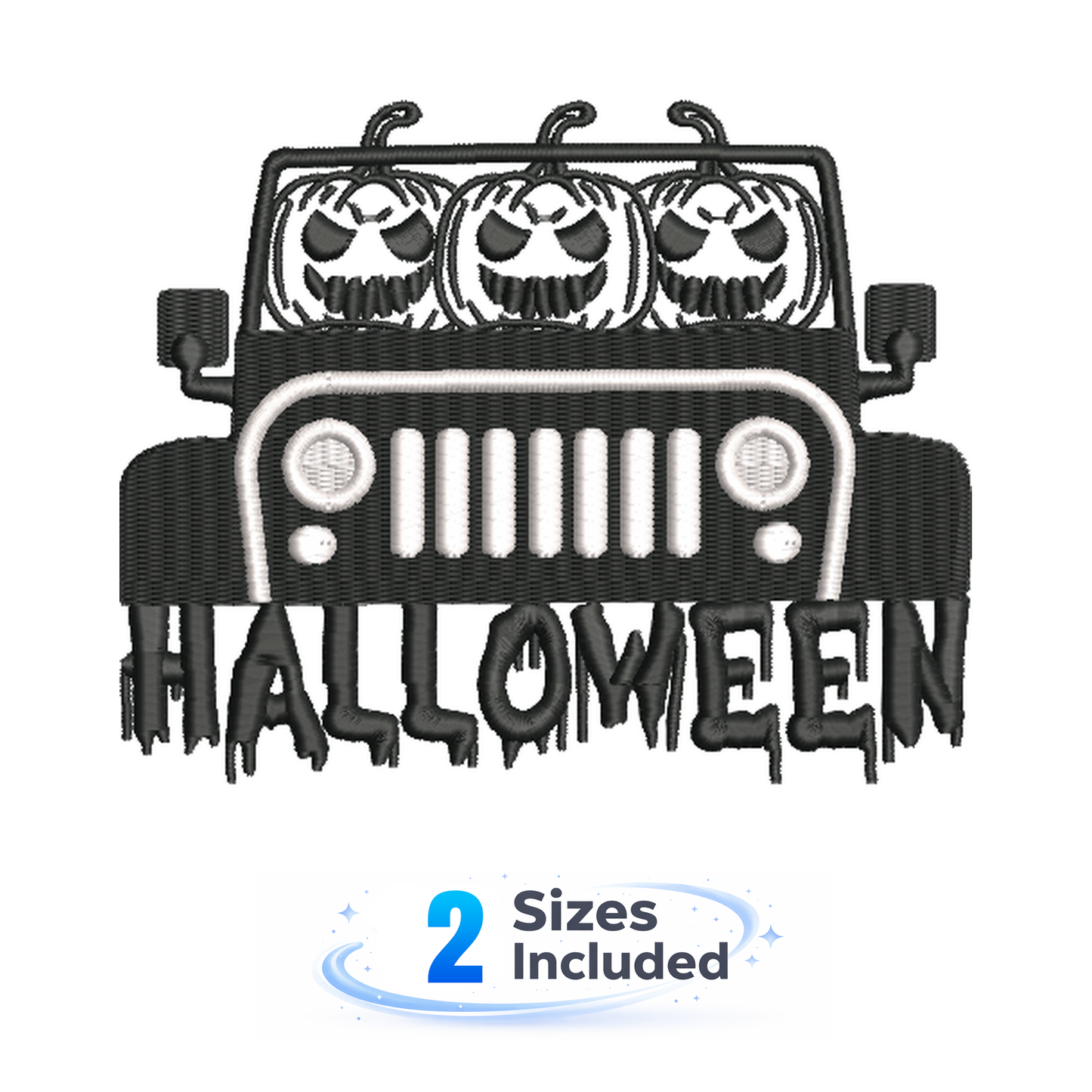 Halloween Offroad - Embroidery Design