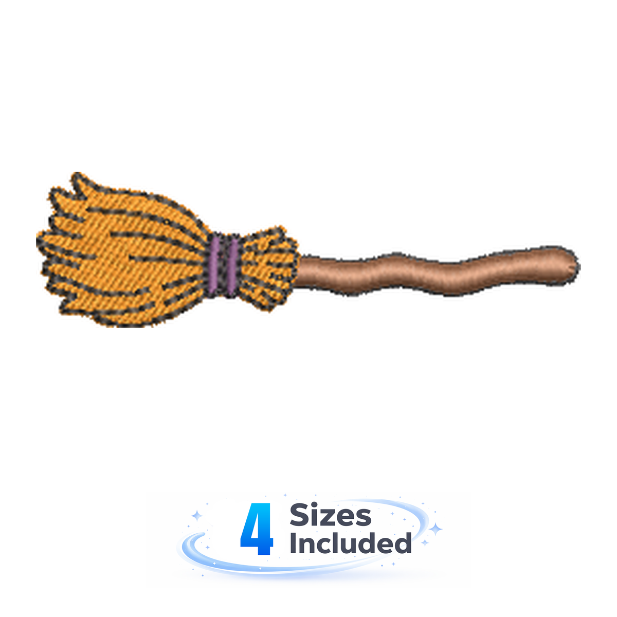 Hocus Pocus - Broom - Embroidery Design