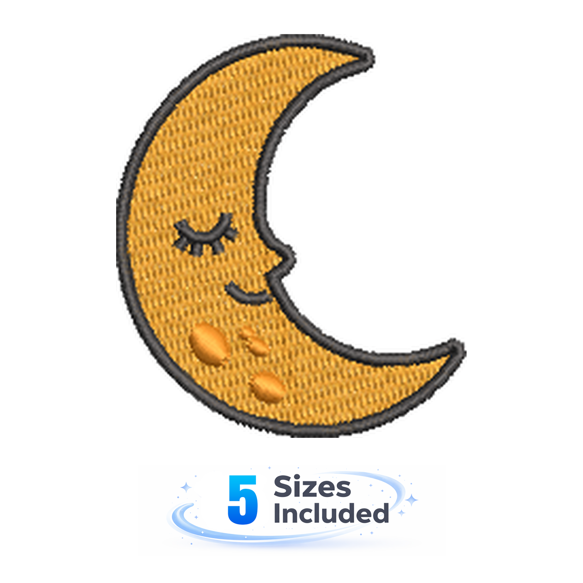 Hocus Pocus - Moon - Embroidery Design