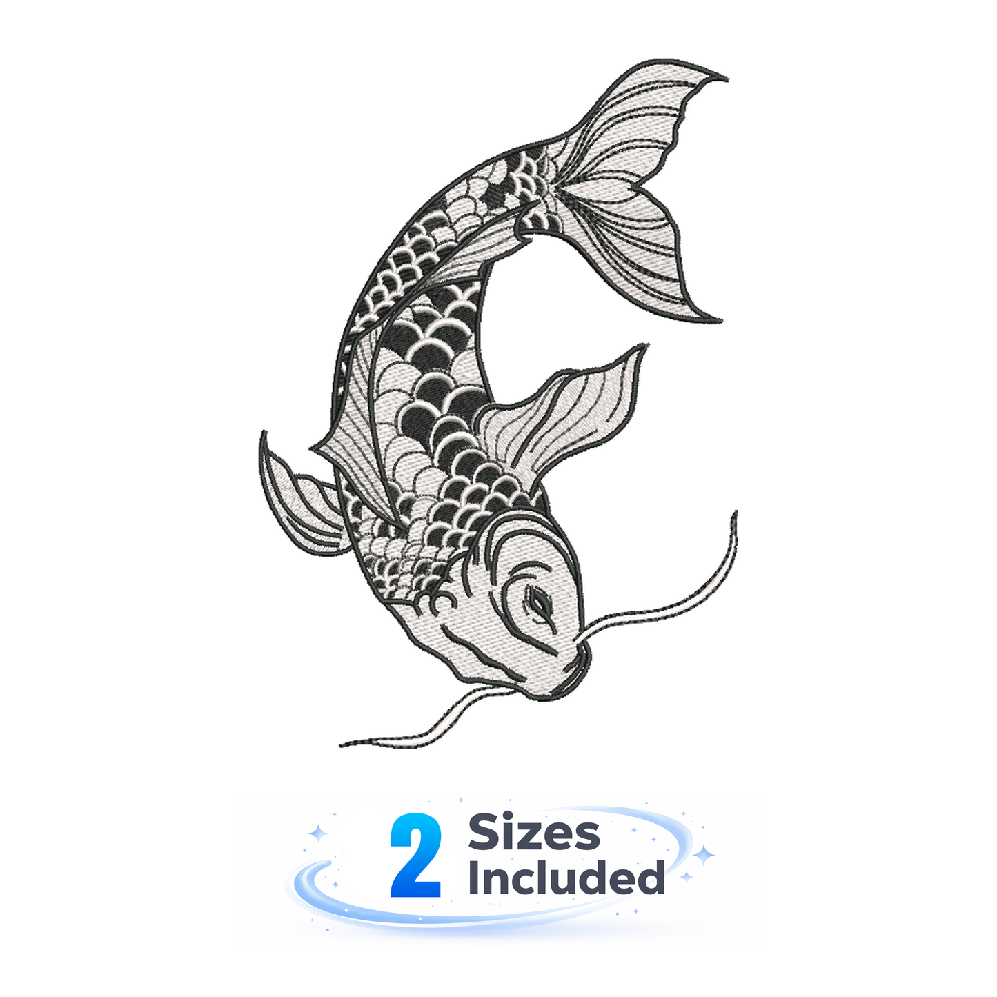 Koi Fish - Embroidery Design