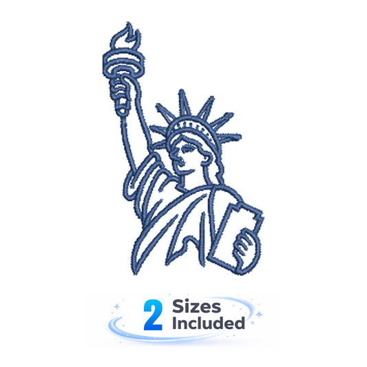 Lady Liberty - Embroidery Design