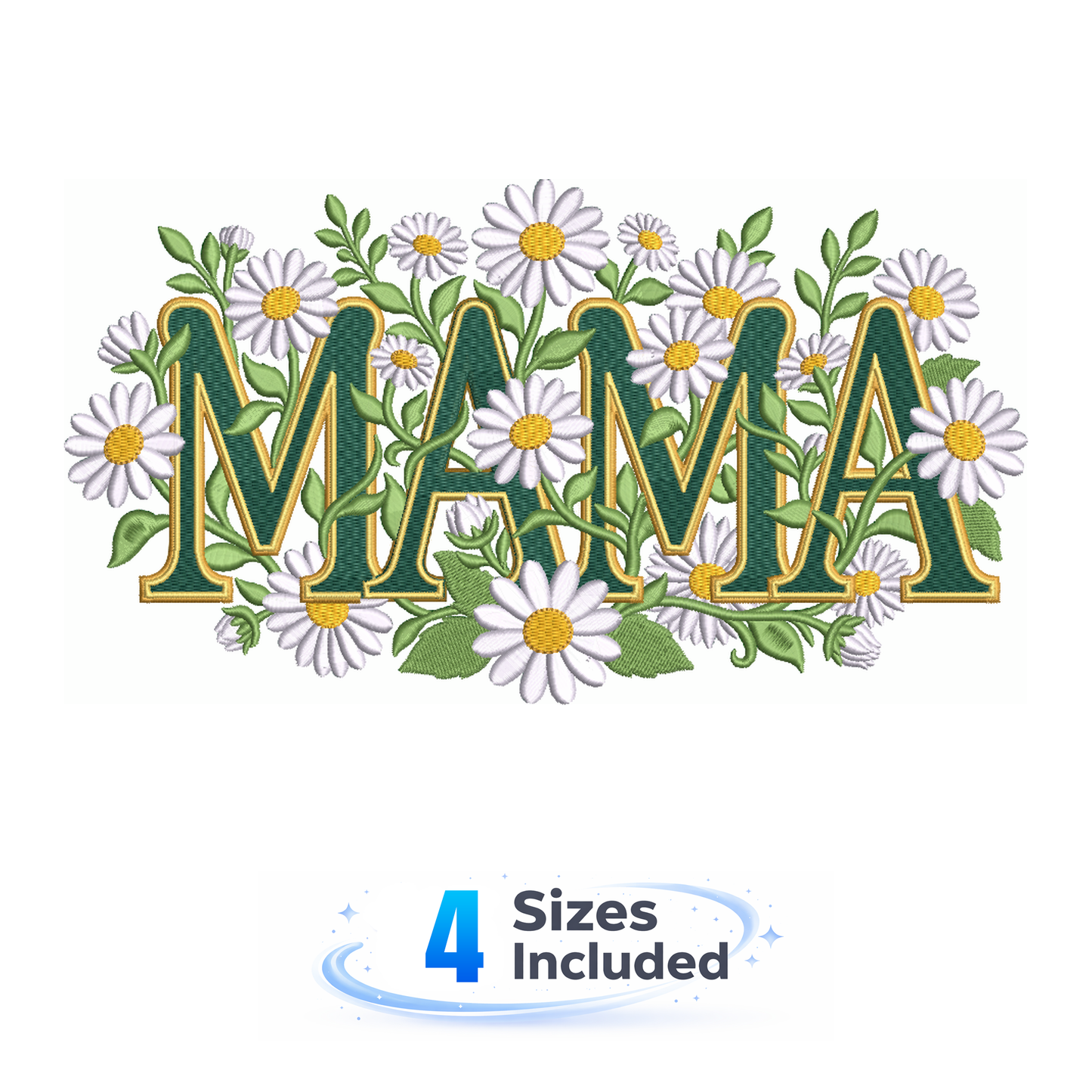 MAMA Daisy - Embroidery Design