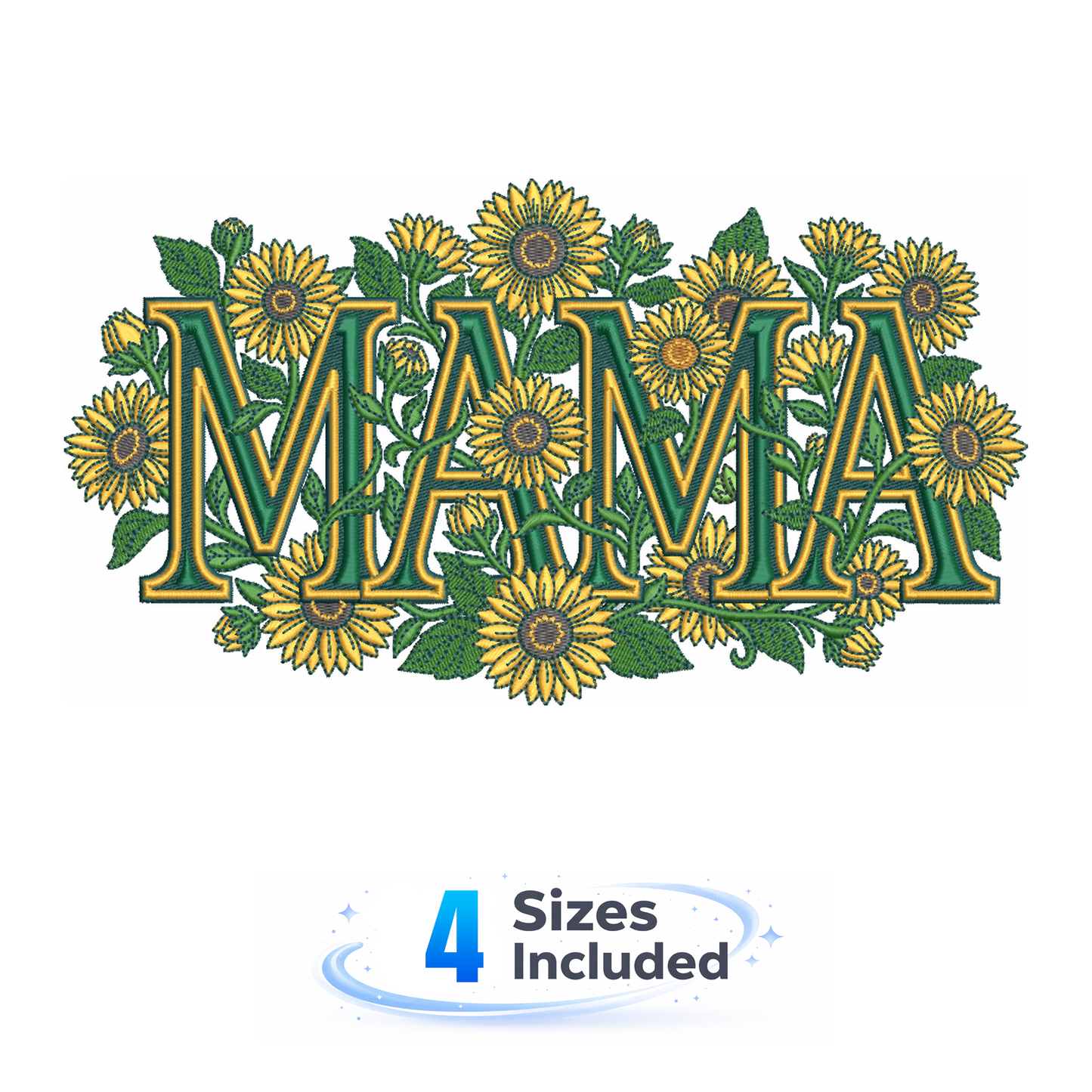 MAMA Sunflower - Embroidery Design