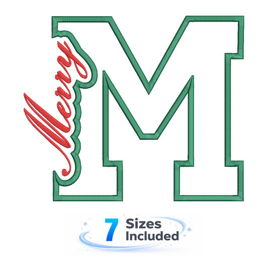 Merry Cutout M - Embroidery Design