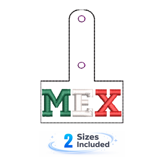 Mexico Keyfob - Embroidery Design